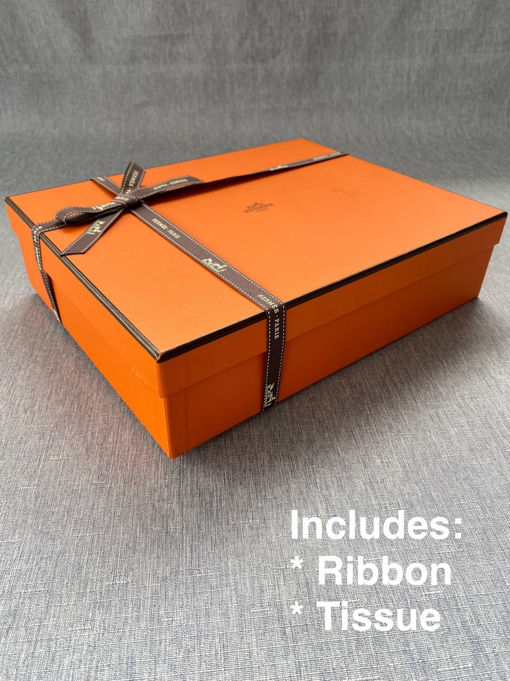 Authentic Hermรจs | Gift Box With Ribbon Tissue | Decoration